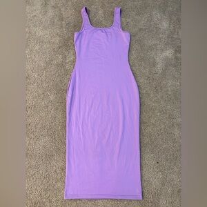 Elegant Purple Sleeveless Dress